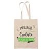 Tote Bag - PLANETEE - Best Cyclist of All Time - Natural Cotton - Beige - Printed In France
