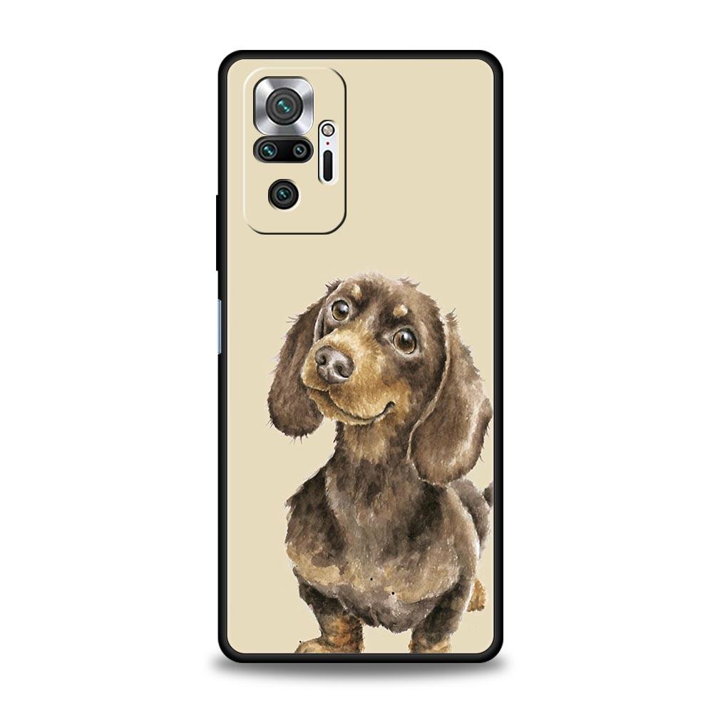 Dachshund Sausage Dog Phone Case For Xiaomi Redmi Note 14 13 12 5G 9S 9 10 11 Pro Plus 9T 14C 13C 12C 10C 9C 9A Soft Cover