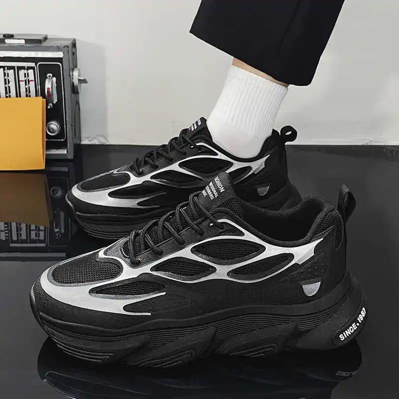 Hip Hop Rubber Sole Men's Shoes For Men Mary Jane Sneakers Men's Vip Green Boots Sport Tenus Hospitality Badkets Promo