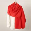 Autumn and winter hot-selling new monochrome linen women's scarf popular solid color cotton and linen feel long towel
