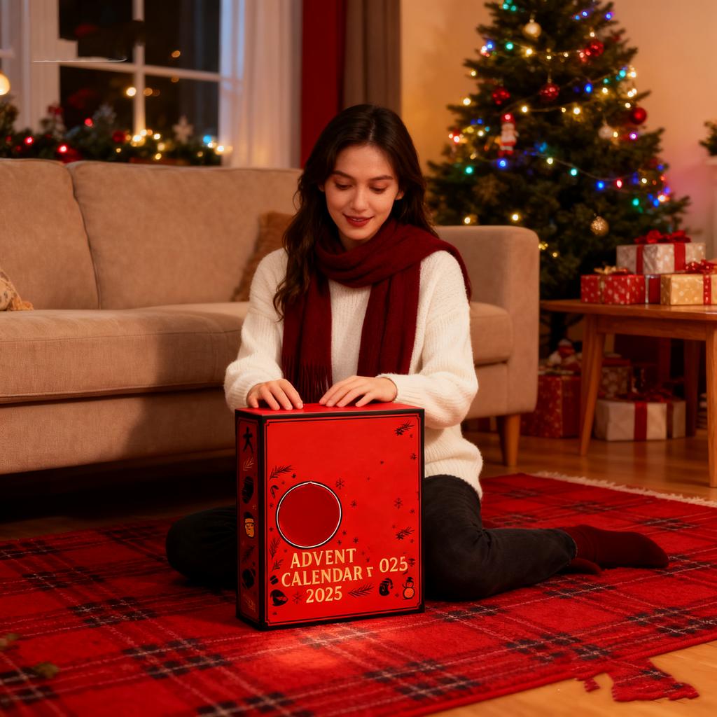 2D Plane+airplane Box +24PC Lajinjin Countdown  Box Christmas Advent Calendar.