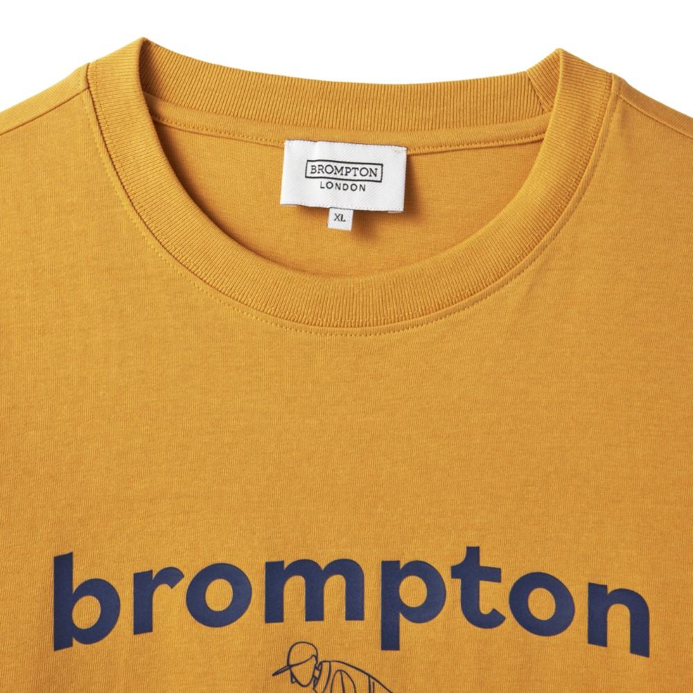 BROMPTON LONDON Cycling Graphic T-Shirt - Yellow (P242Uts413)