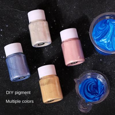 Kit de fabrication de bougies 7 couleurs Poudre de mica nacrée Cire de soja pour fournitures de bougies Kit de teinture pour teinture alimentaire Résine époxy Forme artistique