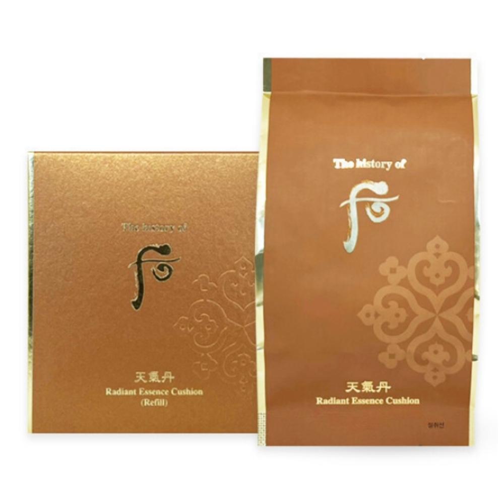 

The History of Whoo Cheongidan Radiant Essence Cushion 15г + Сменный блок 15г Корейский травяной осветляющий антивозрастной кушон K-Beauty (Оттенок 21/23) Refill 15g Shade 23