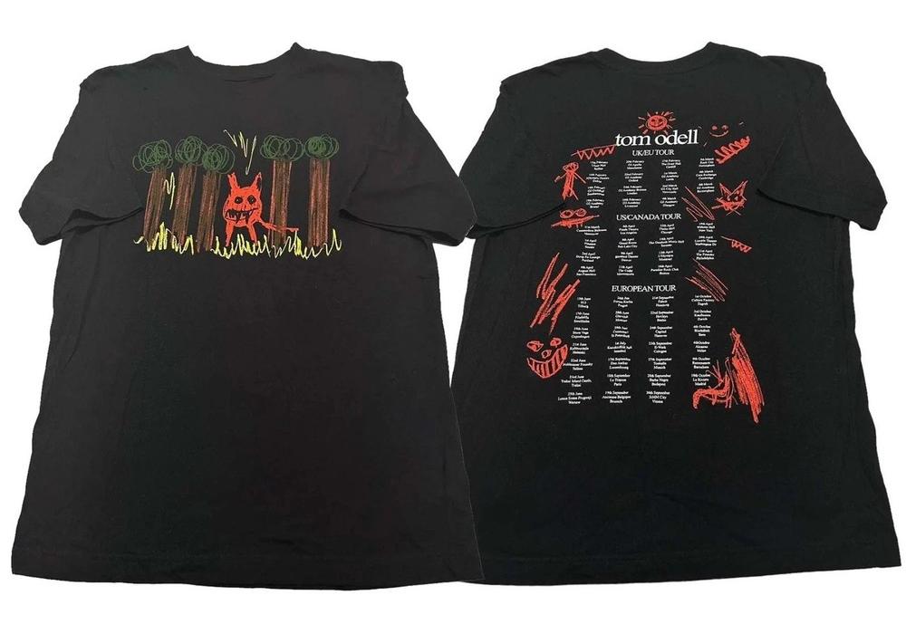 2 Sides Tom Odell Tour Cute Gift Holiday Shirt Black Unisex S-5XL TU16 Unisex T-Shirt