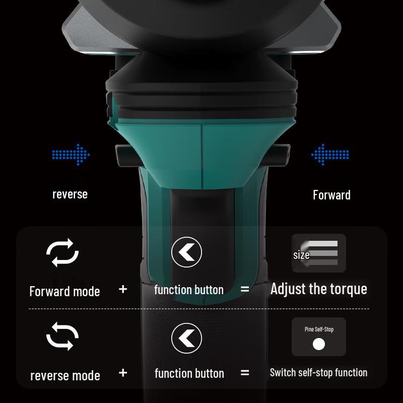 Dayi A7-988 20V Brushless Cordless Impact Wrench CN Plug (adapter Included)