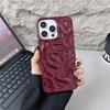 Ins 3D Rose Meteorite Pattern Texture Case For iPhone 16 Pro Max 17 15 14 13 12 11 XS XR X 7 8 Plus Soft TPU Phone Back Cover