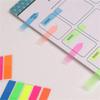 Fluorescent Color Adhesive PET Label Writable Adhesive Page Marker Repositionable File Label for Notebook Planner