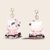 Hello Kitty Stuffed Toy Keychain With Flower And Lace Dress Decoration For Collectors