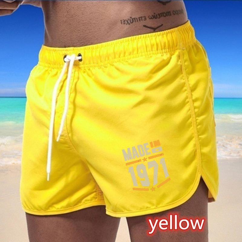 BBK-58 2025 Summer Men's Quick-Drying Swim Trunks Sports Pants Swimwear Beach Shorts Jogging Shorts
