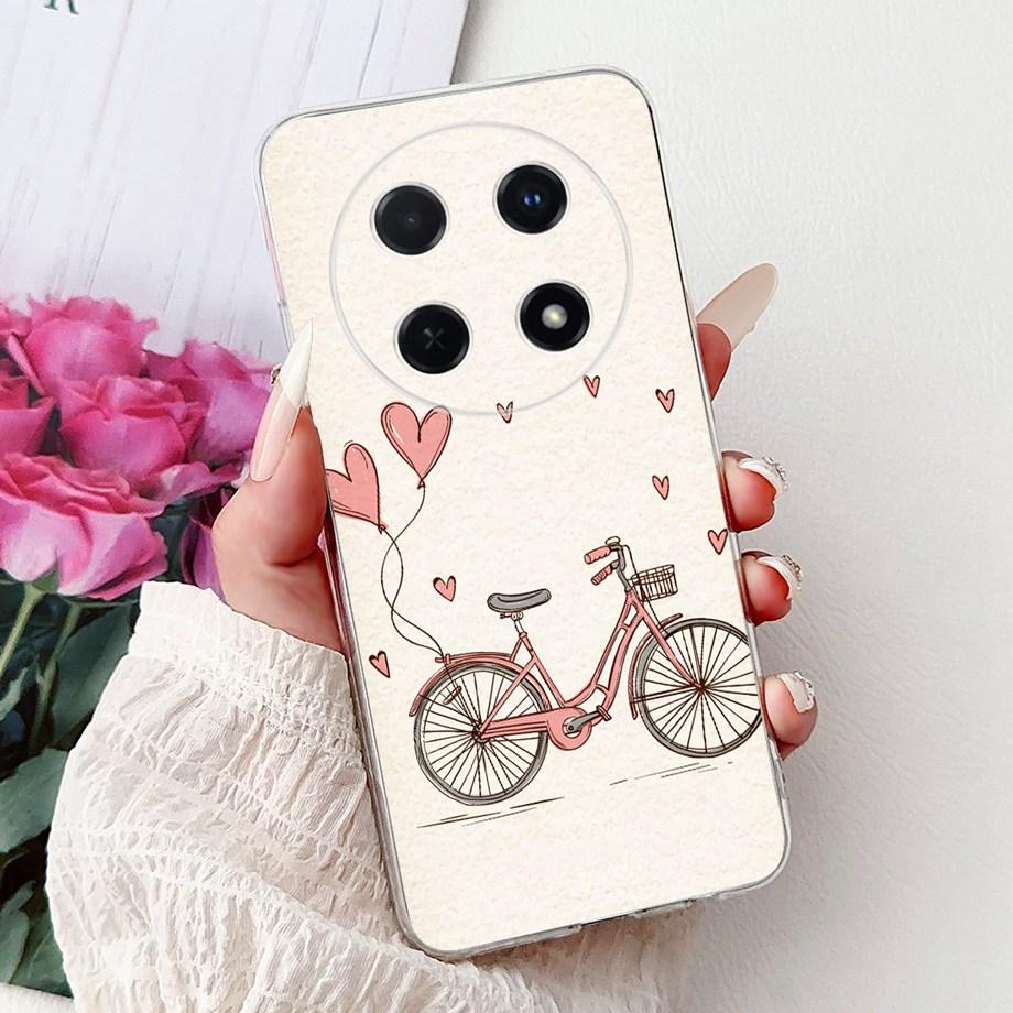 For Huawei Nova 13i / Nova 12i 4G Back Cover Girly Fashion Flower Butterfly Painting Case Soft TPU Clear Slim Silicone Fundas