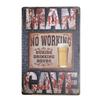Man Cave Rule Metal Tin Sign Vintage Poster Home Bar Hotel Wall Painting Plaque Party Bar Public Decor 20*30 CM
