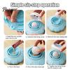Soft Rubber Pet Feeder Lick Bowl, Slow Bowl with Rotating Ball, Suction Cup Calming Non-slip Dog for Dogs Cats Interactive Feeding Toy