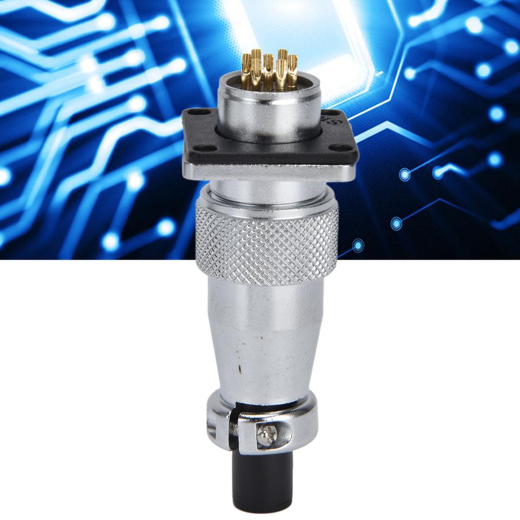 400V WS16 Aviation Plug Socket Connector Stable Electrical Performance Waterproof Power Connector