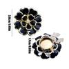 Women Flower Button Covers Vintage Fancy DIY Decorative Metal Flower Shaped Blouses Button Cover Embellishments for Grandma