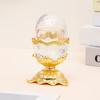 Transparent Egg Shaped Toothpick Box with Base Cotton Swab Organizer  Restaurant