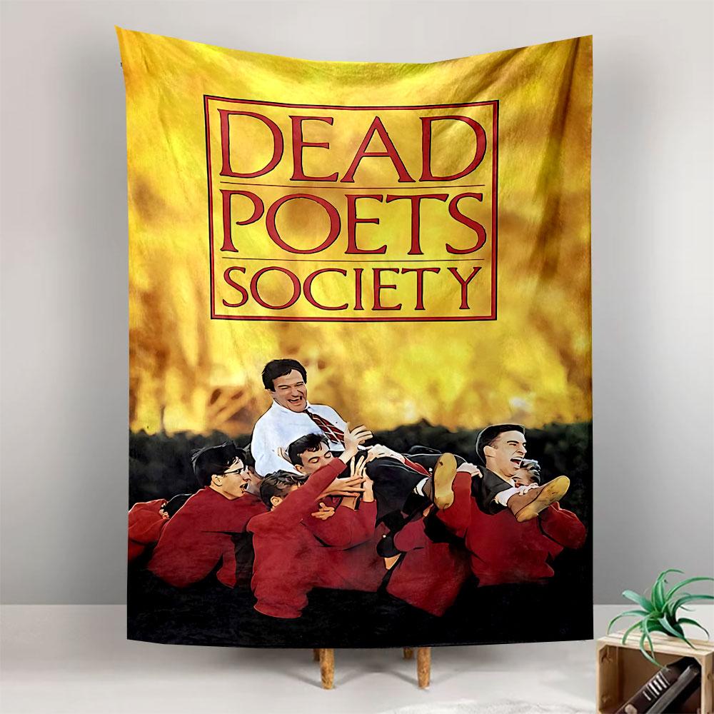 Dead Poets Society Tapestry Wall Hanging, Robin Williams Classic Film Art, Carpe Diem Wall Decor for Bedroom Dorm