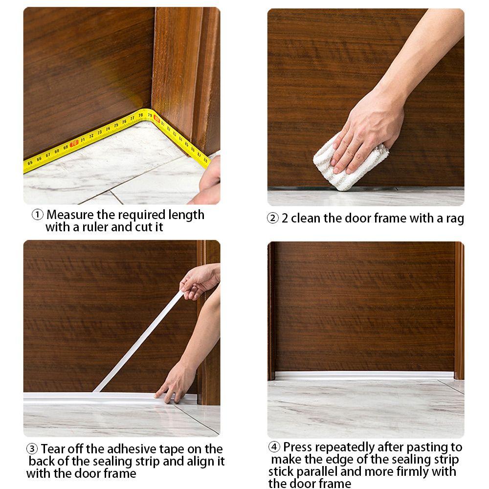 Bath Screen Dust proof Glass Door Weatherstrip Water Baffle Window Seal Door Bottom Sealing Strips