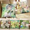 Aranara Cute Girl Genshin Impact Pillow Case Square Pillow Bedroom Sofa Leisure Comfort Cushion Car Home Decoration