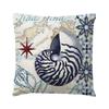 Marine Creatures Sea Horse Turtle Whale Octopus Linen Cushion Cover Pillow Cover