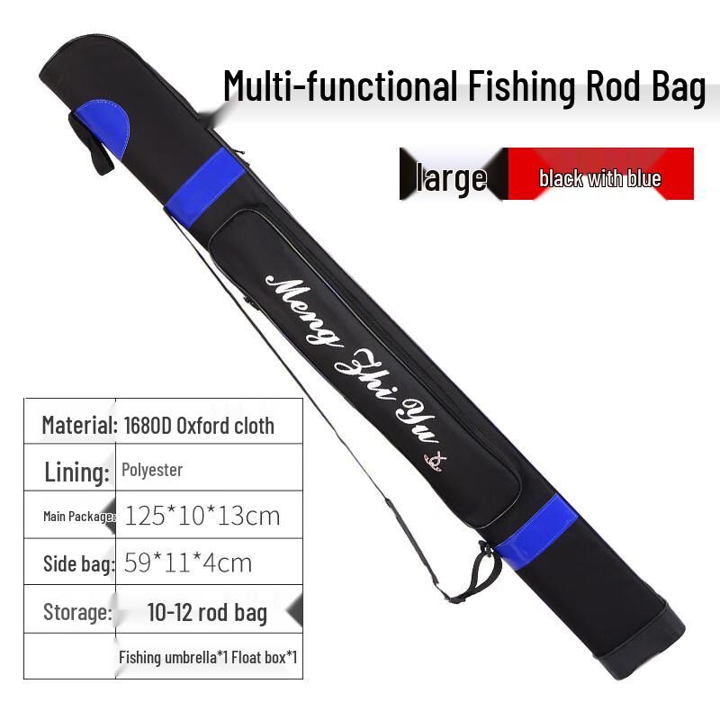 oeny Hard Shell Splash-Proof Fishing Rod Bag