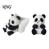 Small Animal Figurines 3D Printed Panda Ornaments, Cute & Pillow Desktop Figurine, Stress Relief Sculpture Room Decor for Home Office Decoration,