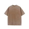 Herren Schweres Gewaschenes Vintage Lockeres Drop Shoulder Kurzarm T-Shirt