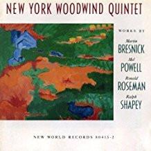 

CD NEW YORK WOODWIND QUINTET / MARTIN - Произведения Бресника, Пауэлла, Роузмана, 804132 New World Recor 1991 Япония Классика Б/У