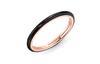 Pandora Rose Gold Plated Rings Unisex Black 189655C01
