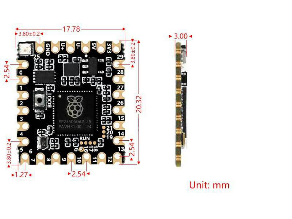 Raspberry Pi Pico 2 RP2350A Development Board