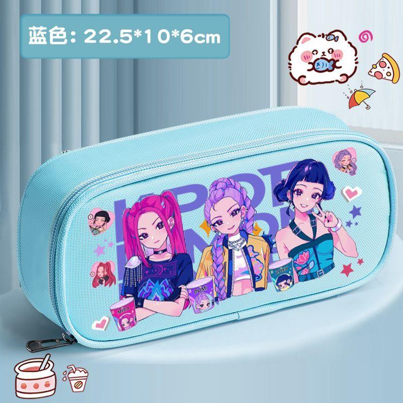 

Kpop Witch Hunt Group Пенал, Дитячий пенал, Тришаровий мультяшний пенал великої місткості з тканини Оксфорд