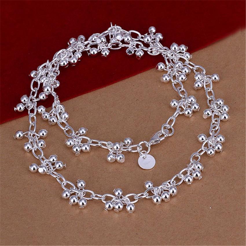925 Sterling Silver Beads Chains Necklaces For Women Luxury Designer Jewelry