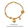 Gold Shop 999 Sand Gold Disco Bead Bracelet: Shiny Nugget & Lucky Charm for Girlfriend
