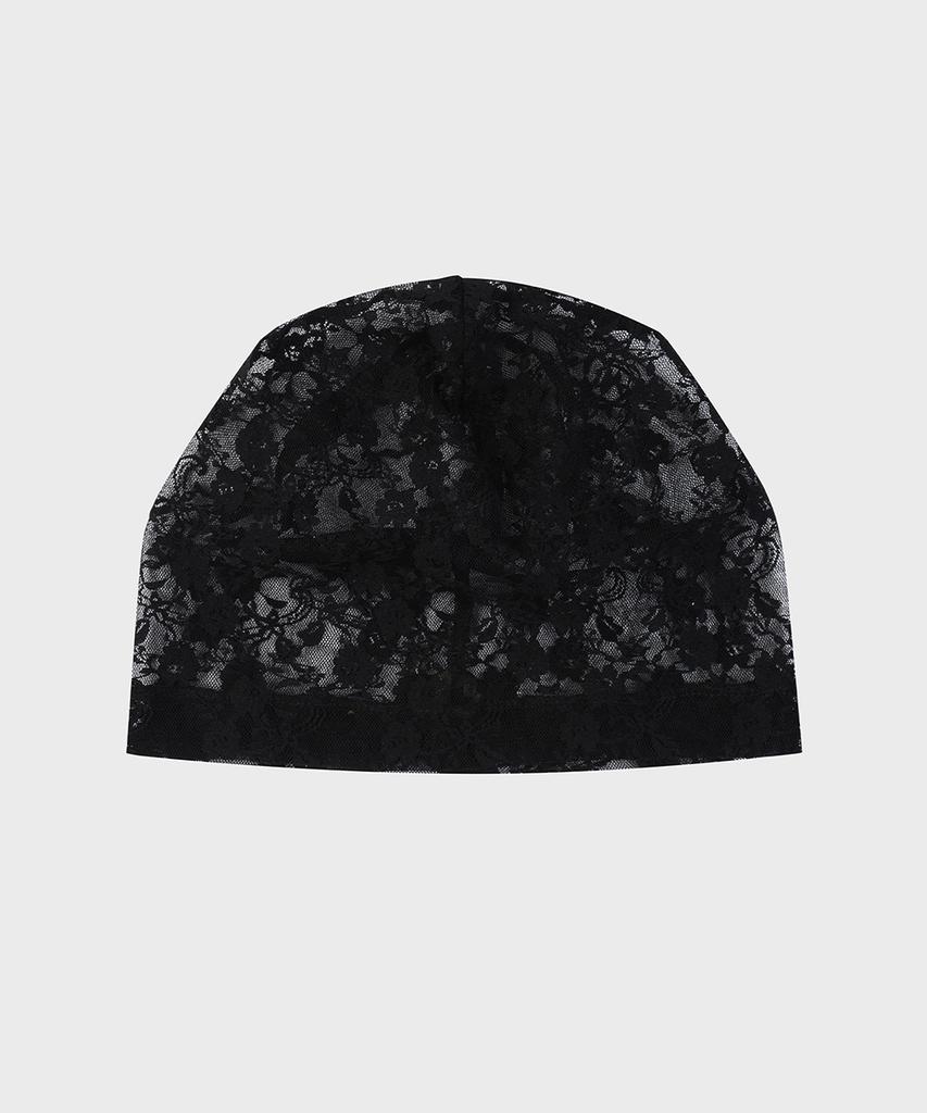EIREVE Lace See-Through Beanie (Black)