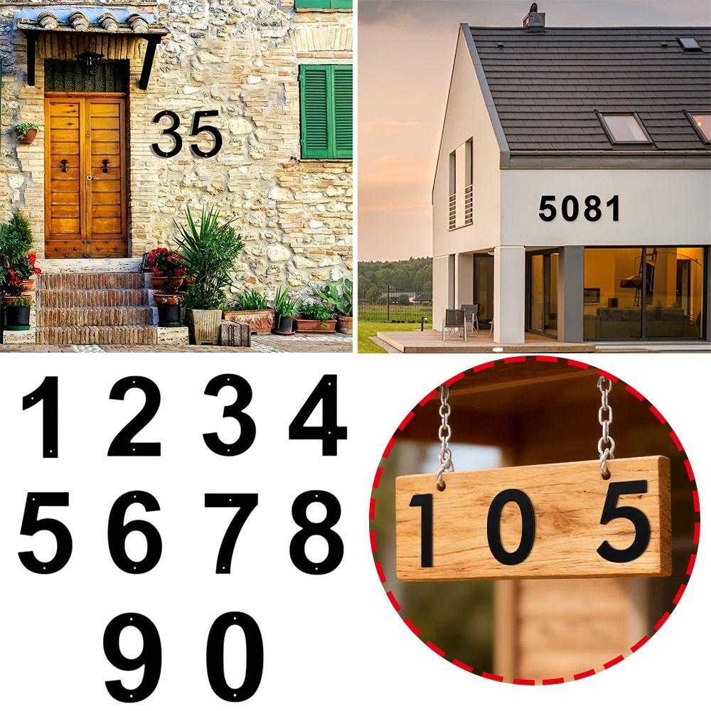 Floating Design Floating House Numbers Outdoor Use House Number Sign Yard Decoration