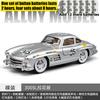 1:24 Mercedes Benz 300SL Flügeltürer W198 Nr.35 Klassischer Rennwagen Legierung Metall Druckguss Modellauto Ton und Licht Rückziehmotor Spielzeug Geschenk