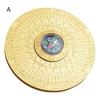 Rotatable Feng Shui Compass Rustproof Retro Style Chinese Tai Chi Bagua Brass Compass Desktop Decoration