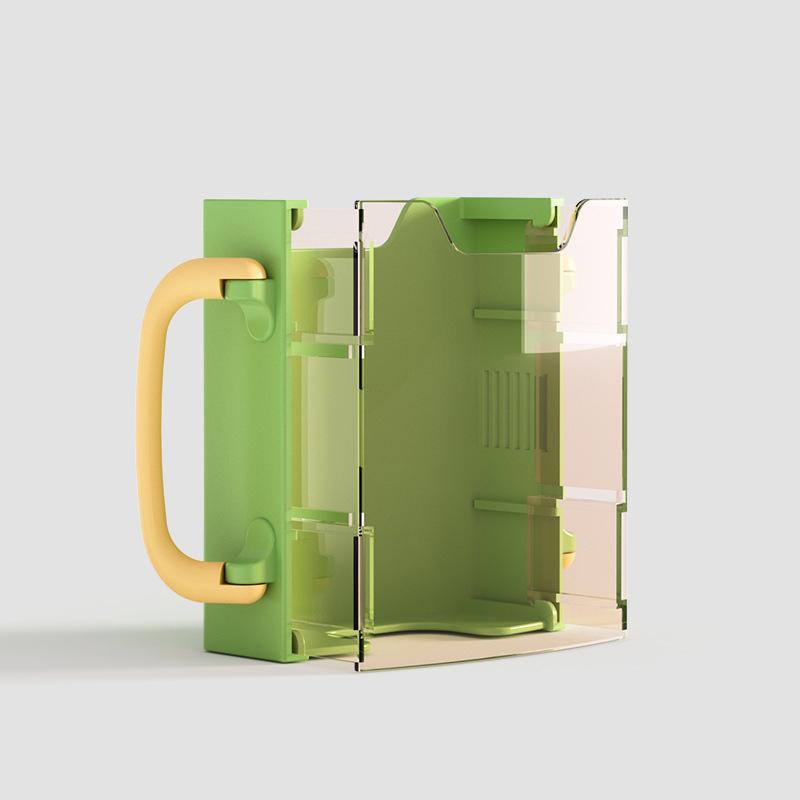 Cup Milk Holder Adjustable Safety Plastic Baby Toddler Juice Box Drinking Anti-Squeeze Cup Holder Adjustable Milk Cup Holder