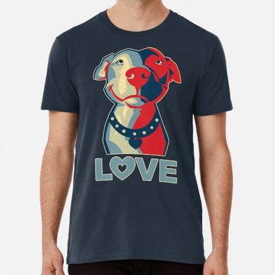 Pitbull - LOVE Premium T-Shirt S bis 5XL Hergestellt in AU/USA T-Shirt