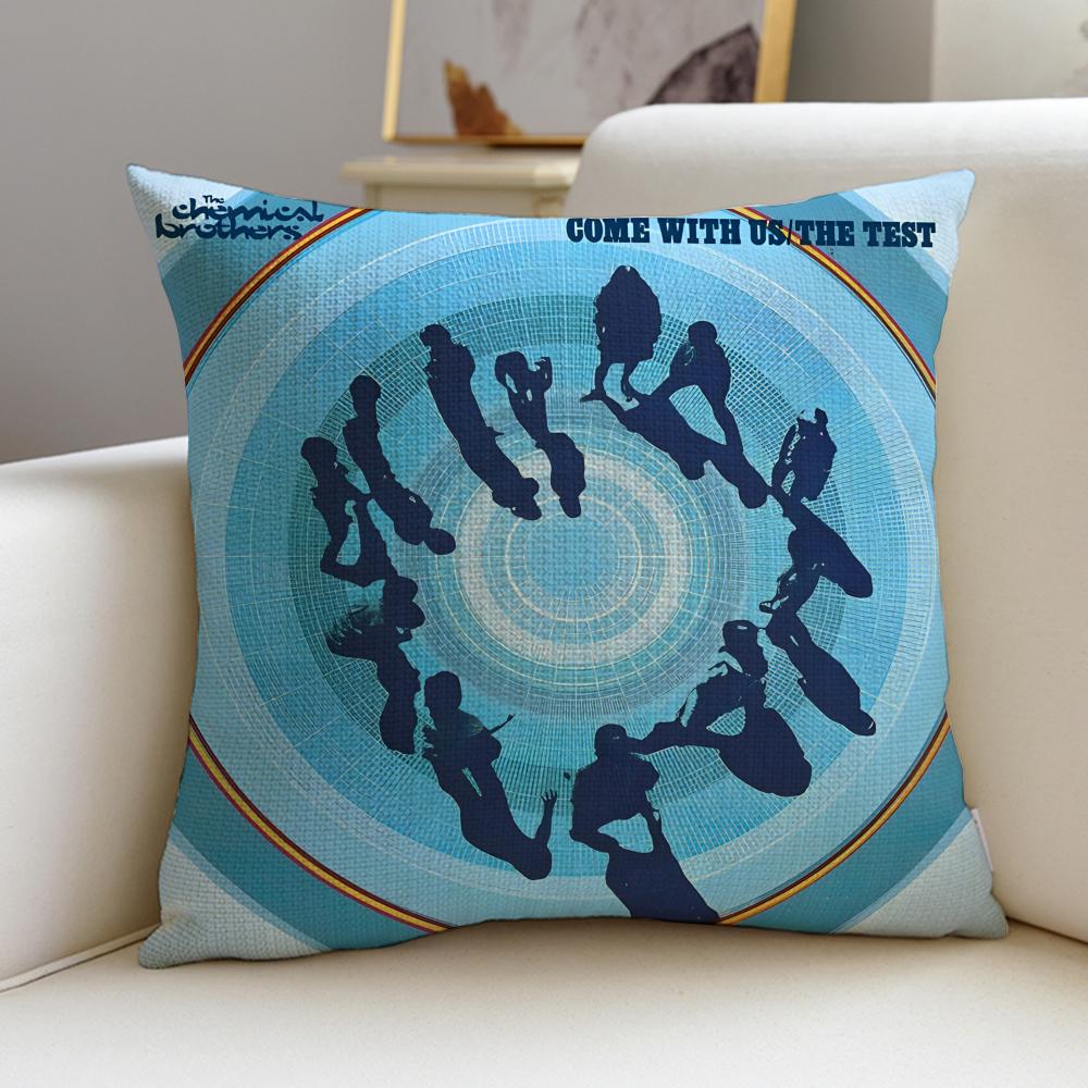

the CChemical BrothersS Cushion Cover Breathable and skinfriendly linen pillowcase square removable and washable cushion 30X30cm