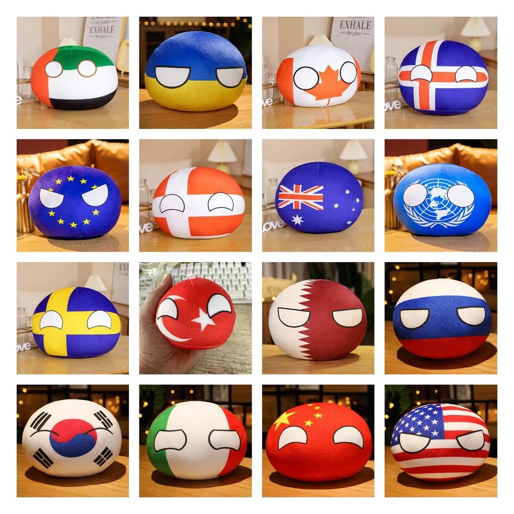 Countryballs Toy Anime Polandball Plush Pendant Doll Childrens Pillow Throw