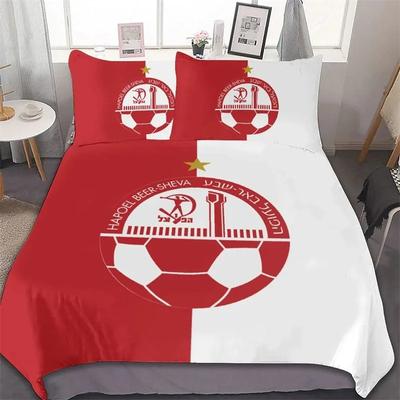 Set Biancheria da Letto Hapoel Beer Sheva, Copripiumino Trapuntino Set Letto Coperta Trapunta Federa, Dimensioni King Queen Twin Ragazzi Ragazze Adulti