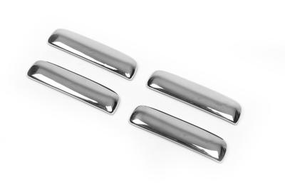 Handle Pads (4 Pcs, Stainless Steel) OmsaLine - Italian Stainless Steel for Nissan NP300 1999-2015