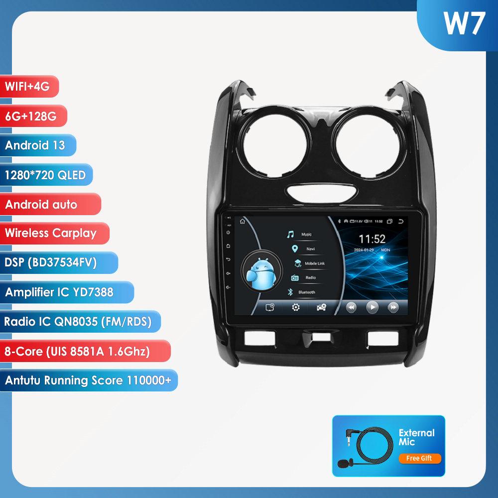 

Hizpo Carplay Android Car Radio for Renault Duster 2015 2016 2017 2018 -2020 Navigation GPS Multimedia Player Stereo Intelligent Screen WiFi+4G DSP W7 8Core 6G 128G