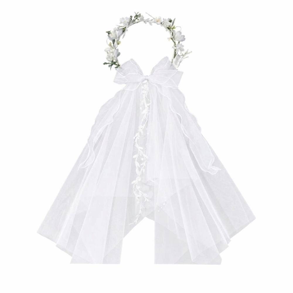 Weicher Brautschleier Leichter Hochzeitschleier Fotorequisiten Girlande Kopfschleier Hochzeit