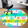 1pc Beachscape Office Round Rug, Non-slip, Soft and Durable Office Rug for Interior Decoration, Perfect for Office, Beautiful Decoration yy260324096