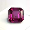 Dark Pink Rhodolite Natural 7-9 Ct Asscher Cut Beautiful Certified Gemstone