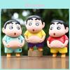 6pcs Creative Crayon Shin Chan Pinch Belly Model Pendant Set For All Ages