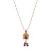 Wooden Coffee Bean Puppy Pendant Necklace - Light Luxury Accessory for Women