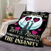 1pc Jack Skellington Printing Flannel Blanket Ideal for Travel Sofa Beds and Home Decor Ideal Birthday or Holiday Gift Available for All Sea
